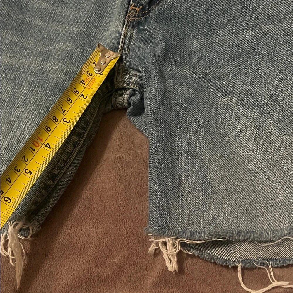 Levi's Men's Blue Denim Cutoff Shorts